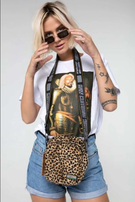 shouler bag Baw Clothing onça look feminino