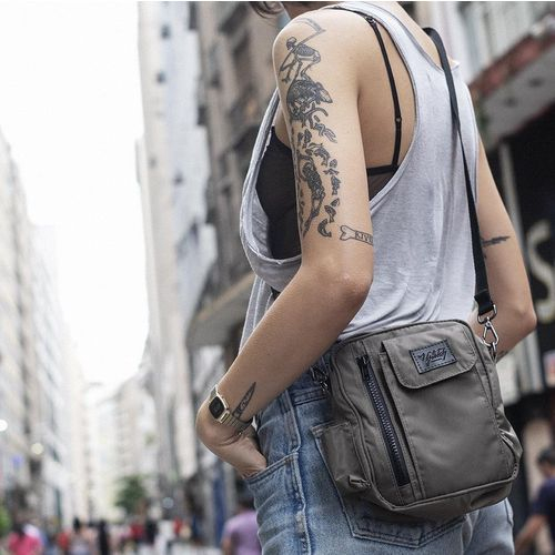 shoulder bag cargo look feminino